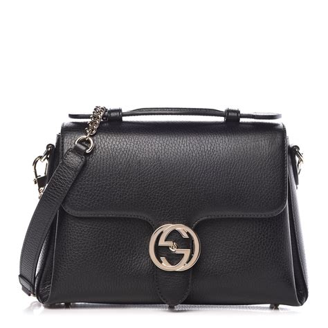 gucci black interlocking g bag|gucci interlocking shoulder bag.